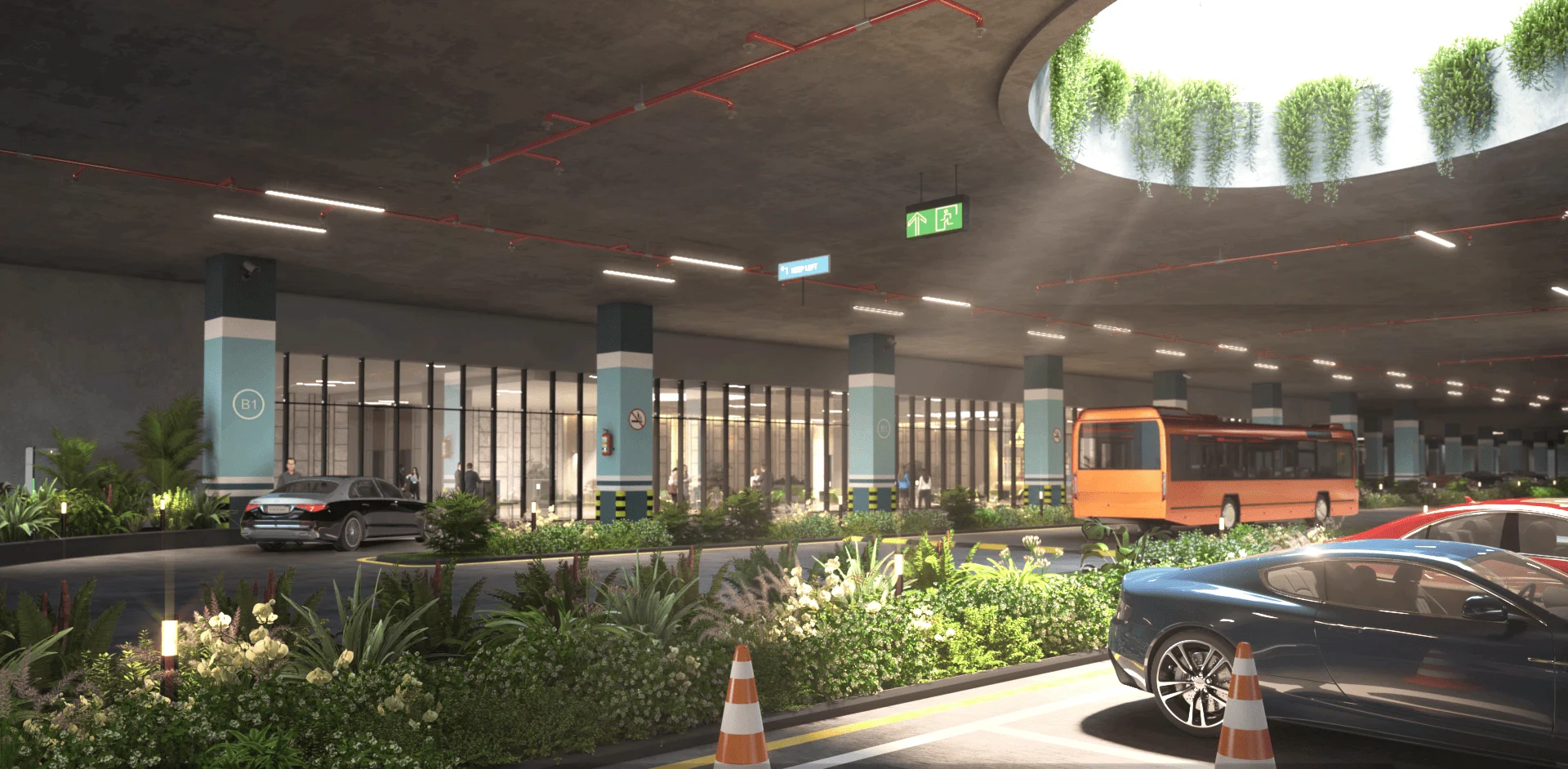 Dedicated Electric Bus Parking